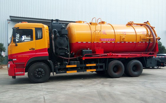 東風(fēng)天龍后雙橋高壓清洗吸污車(chē)