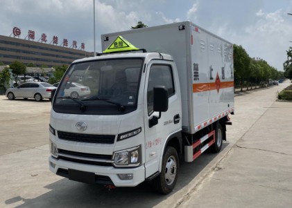 國六躍進藍牌柴油版3.1米/3.4米二類易燃氣體廂式運輸車_湖北楚勝汽車