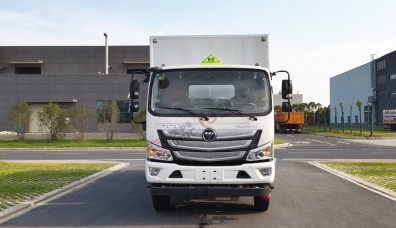 國六福田歐馬可5.15米二類易燃?xì)怏w廂式運(yùn)輸車_湖北楚勝汽車