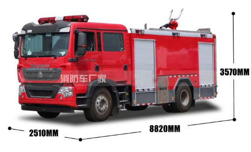 國(guó)六重汽豪沃5噸水罐消防車(chē)圖片 國(guó)六重汽豪沃5噸水罐消防車(chē)圖片