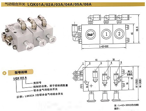 浙江嘉隆氣動組合開關(guān) 浙江嘉隆氣動組合開關(guān)