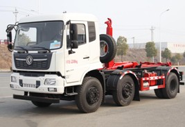 國六東風(fēng)天錦小三軸勾臂垃圾車 國六東風(fēng)天錦小三軸勾臂垃圾車