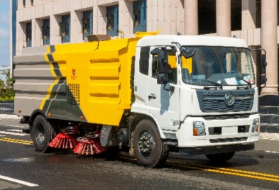 國六東風(fēng)天錦掃路車_凱力風(fēng)牌KLF5180TSLD6型掃路車