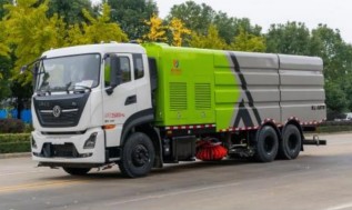 國六東風(fēng)天龍后雙橋洗掃車_凱力風(fēng)牌KLF5250TXSD6型洗掃車