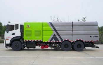 國六東風(fēng)天龍后雙橋洗掃車_凱力風(fēng)牌KLF5250TXSD6型洗掃車