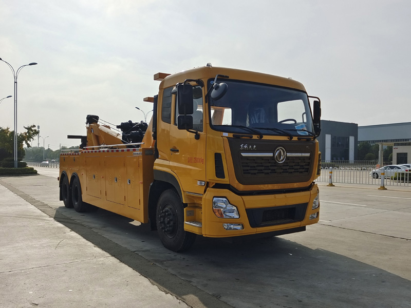 東風天龍后八輪拖吊聯(lián)體重型清障車