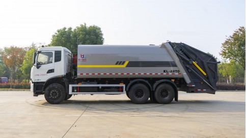 23方東風天錦后雙橋壓縮垃圾車_凱力風牌KLF5250ZYSDF6型壓縮式垃圾車