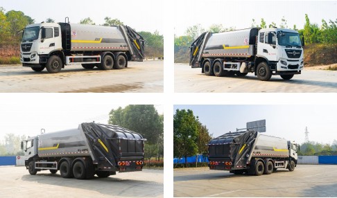 23方東風天錦后雙橋壓縮垃圾車_凱力風牌KLF5250ZYSDF6型壓縮式垃圾車
