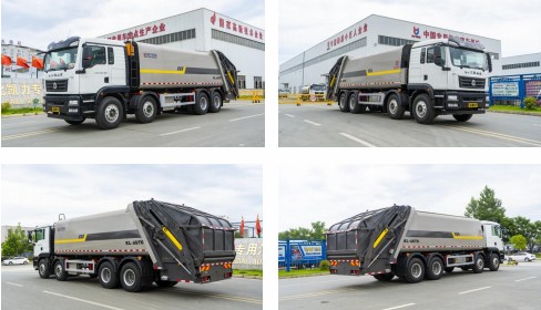 26方重汽汕德卡前四后八壓縮垃圾車_凱力風(fēng)牌KLF5310ZYSZ6型壓縮式垃圾車