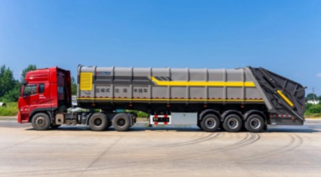 47方壓縮式半掛垃圾車_凱力風牌47方半掛壓縮垃圾車