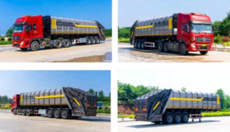 47方壓縮式半掛垃圾車_凱力風牌47方半掛壓縮垃圾車