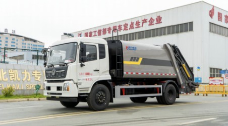 16方東風(fēng)天錦壓縮垃圾車_凱力風(fēng)牌KLF5181ZYSD6型壓縮式垃圾車