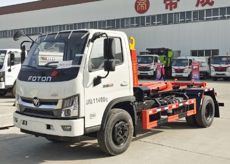 12噸福田金剛S1黃牌勾臂垃圾車