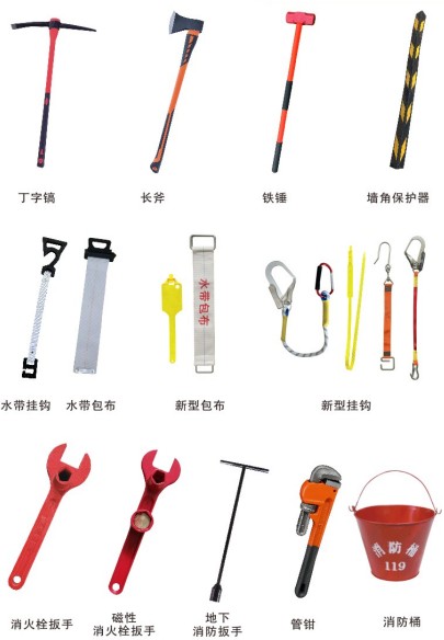 消防車隨車工具_(dá)消防車隨車器材清單_消防扳手_水帶卷盤機(jī)_水帶背架