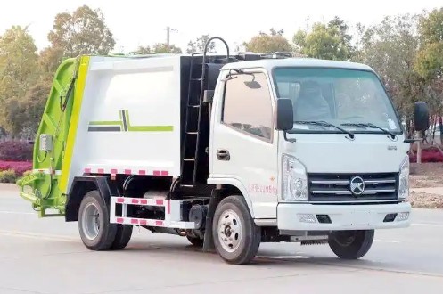 藍牌壓縮垃圾車_福田藍牌壓縮垃圾車_東風途逸藍牌壓縮垃圾車