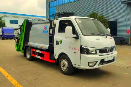 藍牌壓縮垃圾車_福田藍牌壓縮垃圾車_東風途逸藍牌壓縮垃圾車