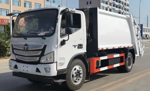 福田歐馬可國六6-8方壓縮式垃圾車_壓縮式垃圾車生產(chǎn)廠家