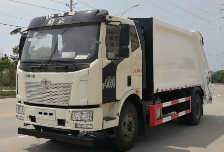 一汽解放國(guó)六12-14方壓縮式垃圾車(chē)_壓縮式垃圾車(chē)生產(chǎn)廠家