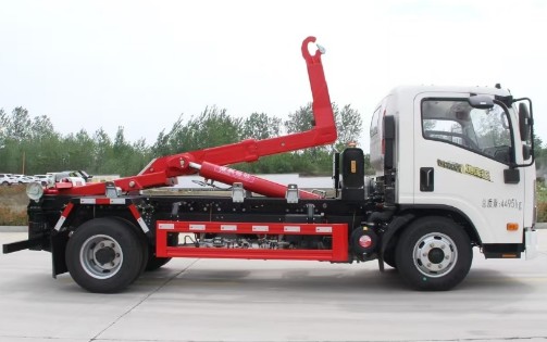 重汽豪沃藍(lán)牌勾臂車_楚帝牌DCD5040ZXXZ6型車廂可卸式垃圾車